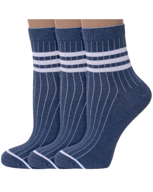 Хох Комплект носков женских 3-G-1407 синих белых