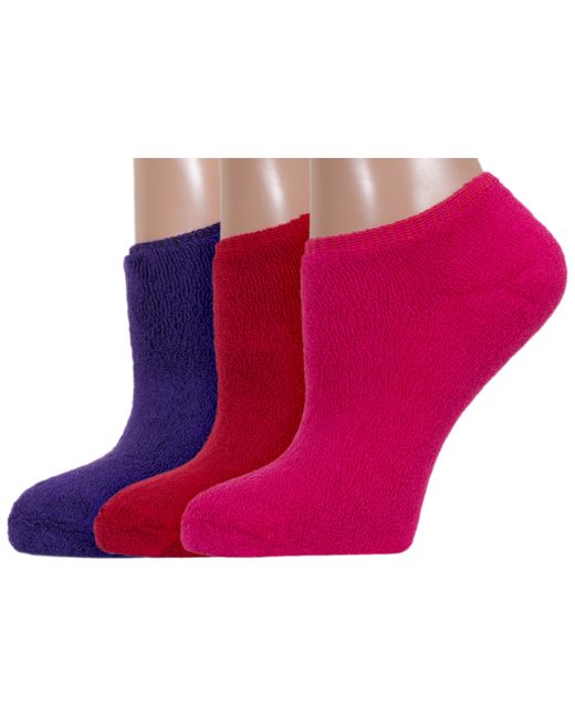 Хох Комплект носков женских 3-GZ-3R9 фиолетовых красных розовых
