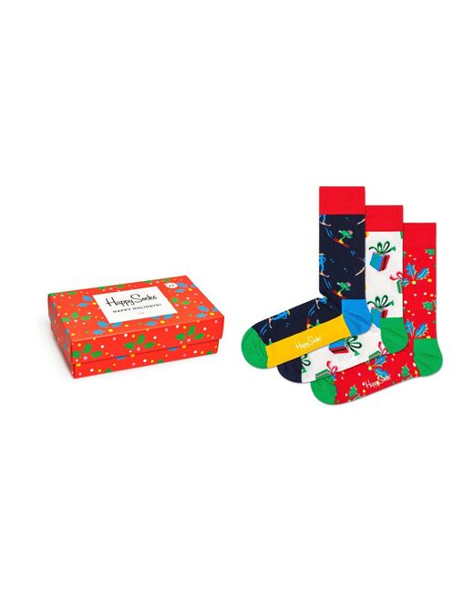 Happy Socks Подарочный набор носков женских разноцветных