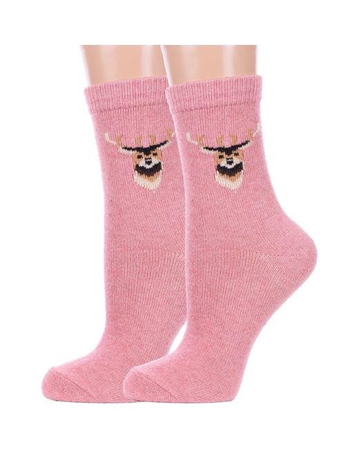 Hobby Line Комплект носков женских 2-Нжа6201-06 розовых 2 пары