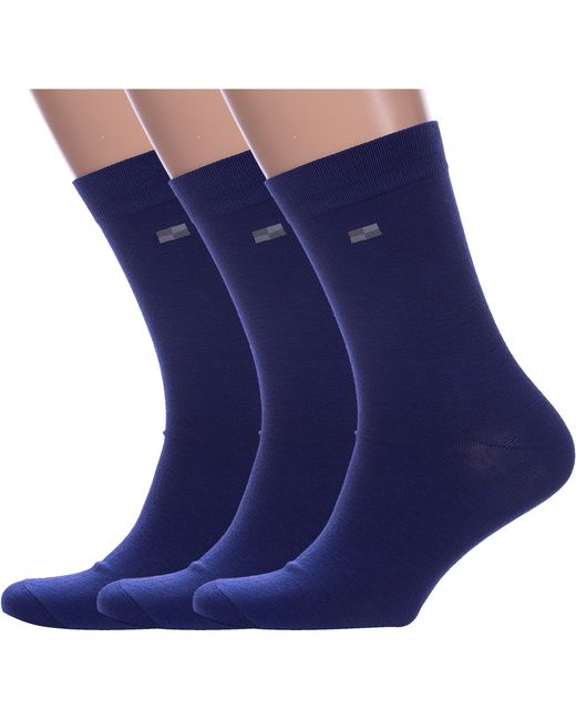 Hobby Line Комплект носков мужских 3-Нм061-03 синих 3 пары