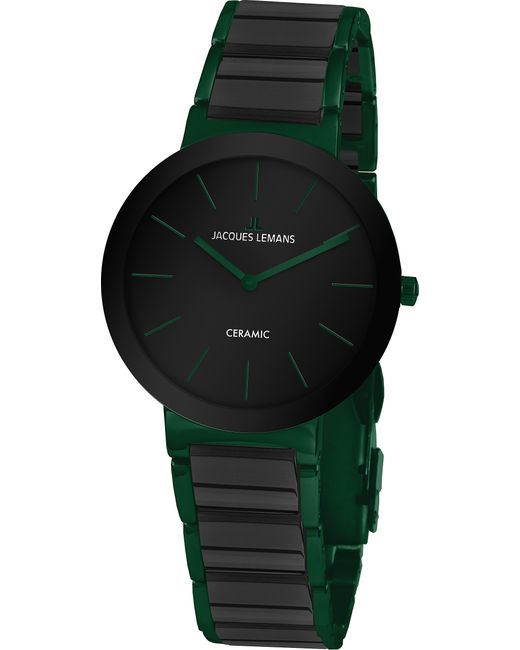 Jacques Lemans Наручные часы черные/зеленые