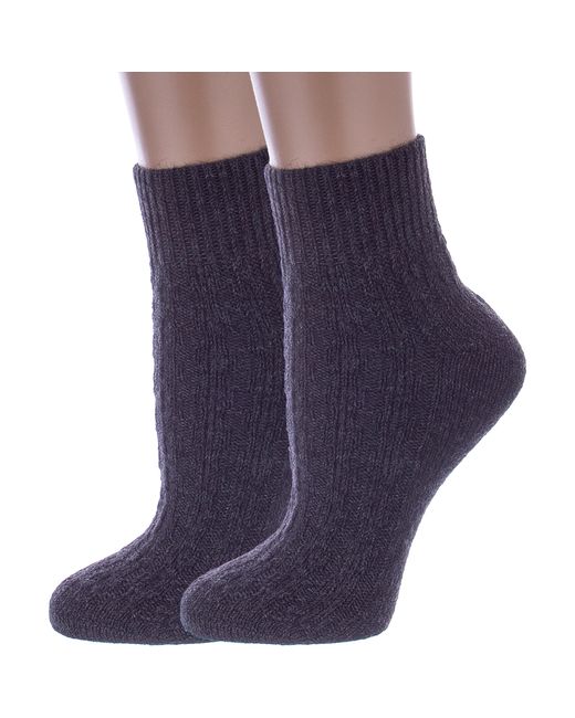 RuSocks Комплект носков женских 2-Ж-23801 серых 2 пары