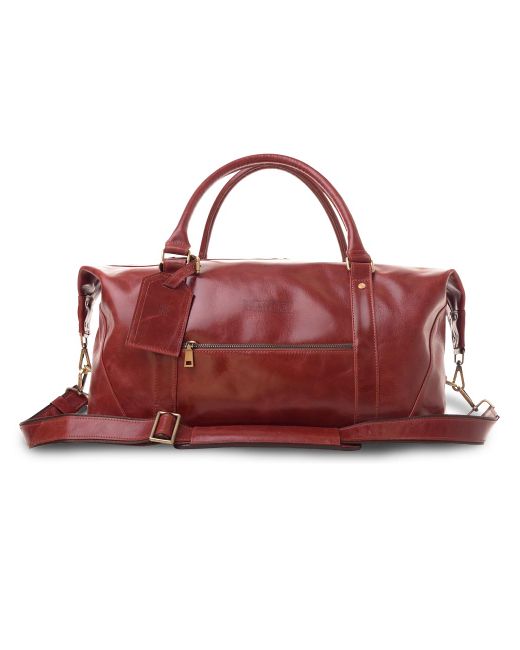 Hantley Дорожная сумка Grand Tour коричнево-красная 25х50х25 см