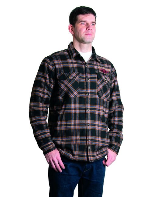 Alaskan Рубашка с меховой подкладкой коричневая клетка