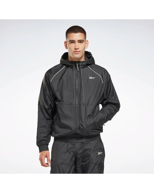 Reebok Ветровка Outerwear Fleece-Lined Jacket черная