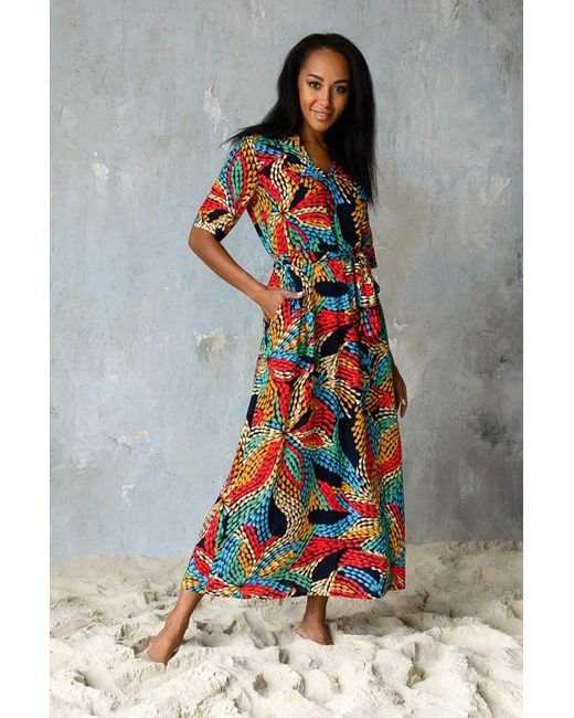 Mia-Mia Яркое платье Dominica из вискозы