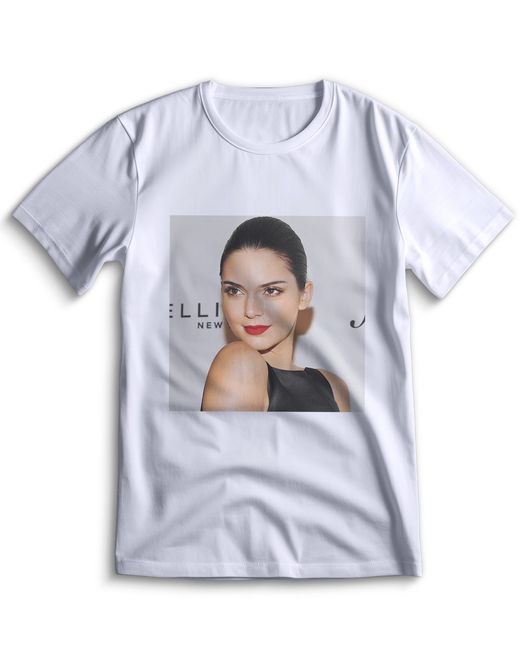 Top T-shirt Футболка Кендалл Дженнер Kendall Jenner 0190 белая XL