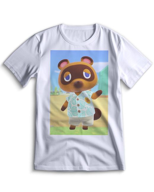 Top T-shirt Футболка Энимал Кроссинг Animal Crossing 0033 белая S