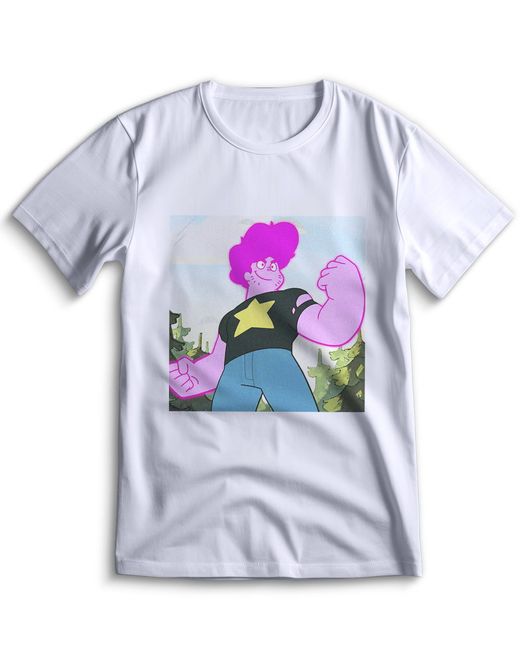 Top T-shirt Футболка Steven Universe Вселенная Стивена 0044 белая M