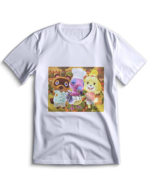 Top T-shirt Футболка Энимал Кроссинг Animal Crossing 0082 белая XS