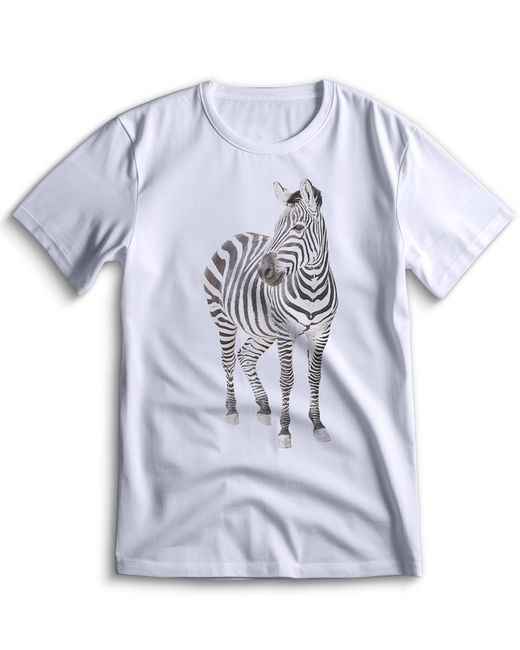 Top T-shirt Футболка зебра с зеброй 0054