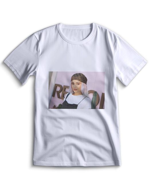 Top T-shirt Футболка Кайли Дженнер Kylie Jenner 0088 белая XL