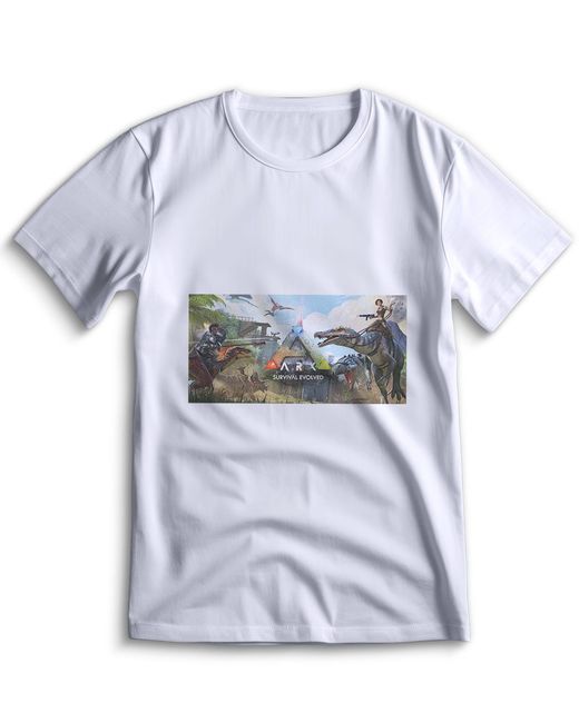 Top T-shirt Футболка Арк Ark Survival Evolved 0024 белая XXS