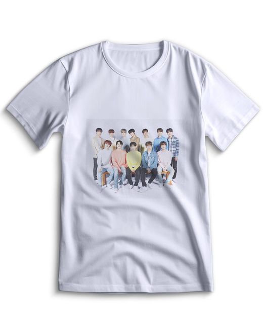 Top T-shirt Футболка Treasure k-pop Трежер сокровище кей-поп 0022 белая XXS