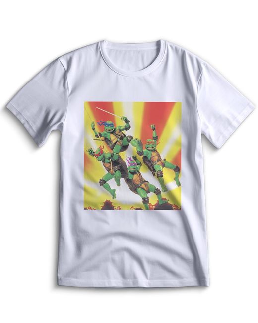 Top T-shirt Футболка черепашки ниндзя 1996 0034 белая XXS