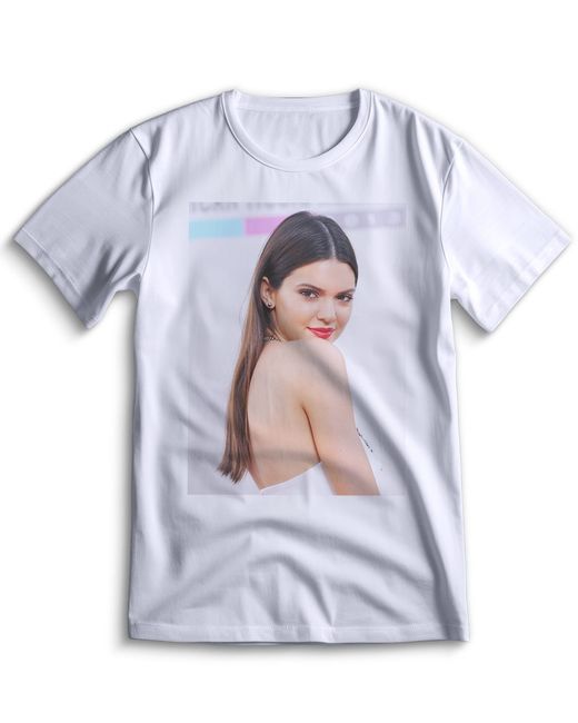 Top T-shirt Футболка Кендалл Дженнер Kendall Jenner 0134 белая M