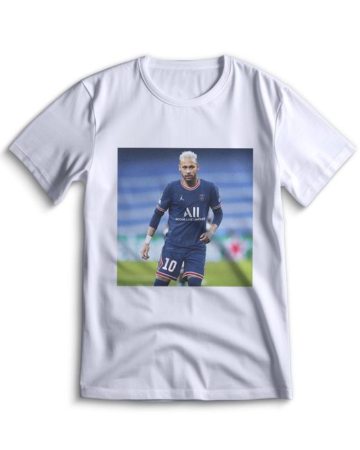 Top T-shirt Футболка PSG ПСЖ 0008 белая 3XS