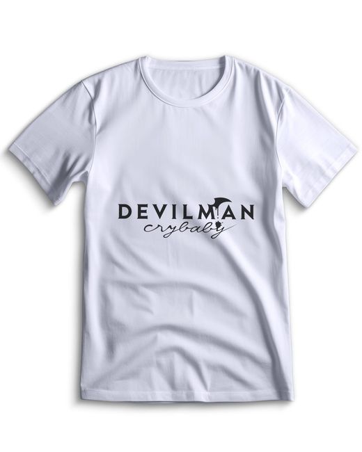 Top T-shirt Футболка Девилмен 0031 белая M
