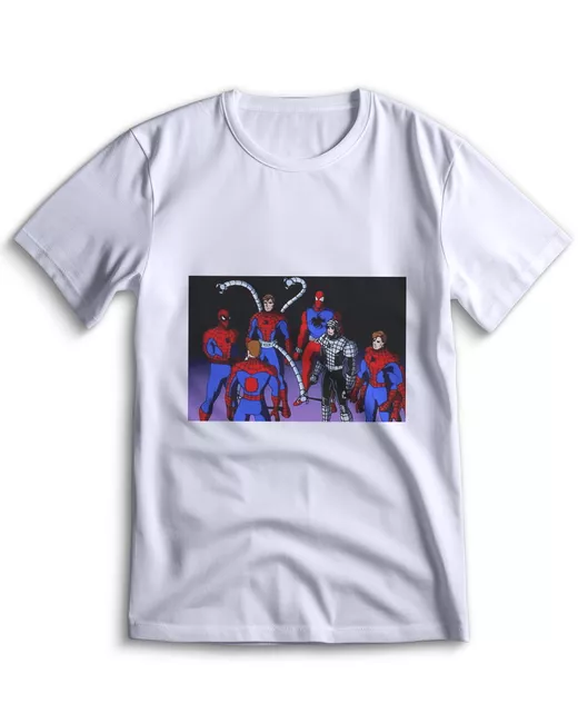 Top T-shirt Футболка человек паук 1994 Spider man Питер Паркер Паучок 0005 белая XXS