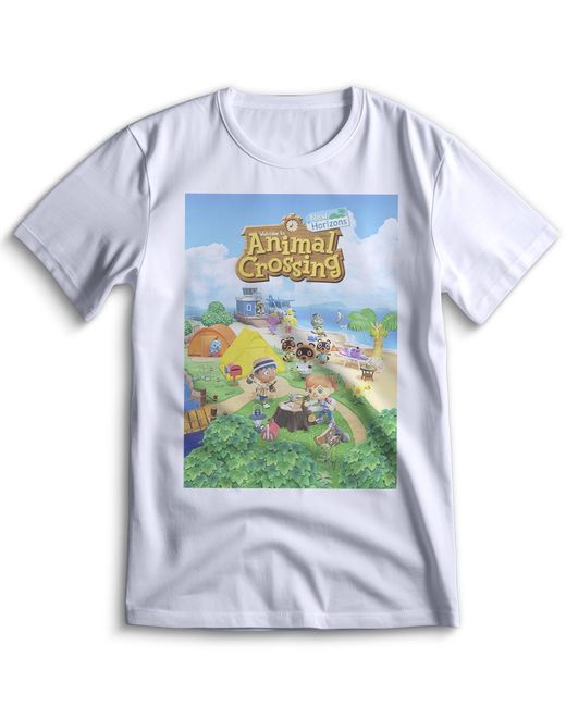 Top T-shirt Футболка Энимал Кроссинг Animal Crossing 0006 белая XL