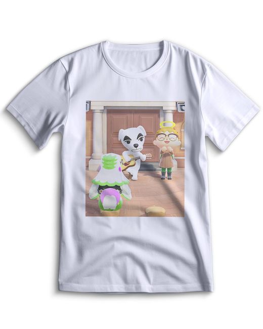 Top T-shirt Футболка Энимал Кроссинг Animal Crossing 0056 белая S