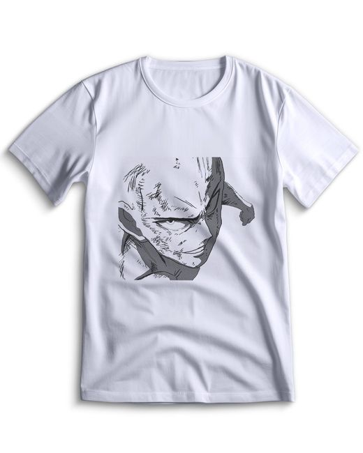 Top T-shirt Футболка Ванпанчмен 0116 белая 3XS