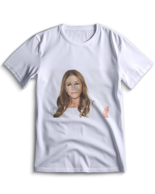 Top T-shirt Футболка Кейтлин Дженнер Caitlyn Jenner 0051 белая M