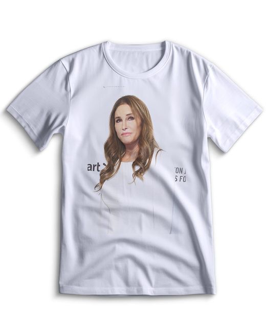 Top T-shirt Футболка Кейтлин Дженнер Caitlyn Jenner 0083 белая S