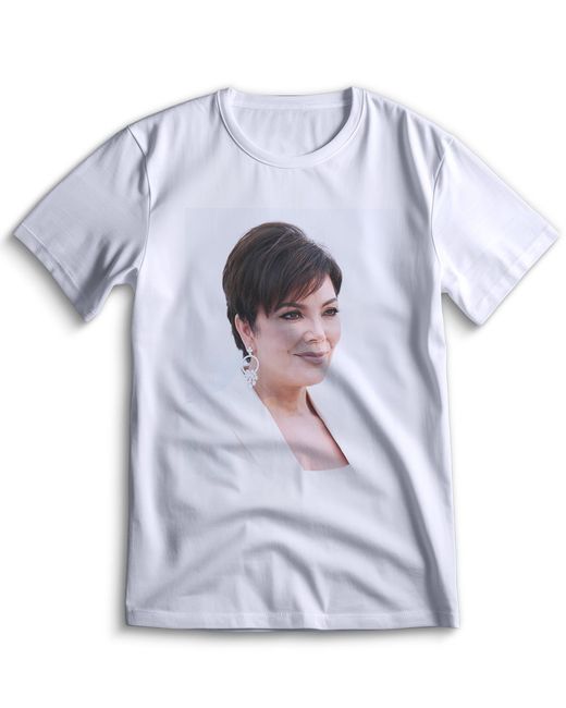 Top T-shirt Футболка Крисс Дженнер Kris Jenner 0005 белая L