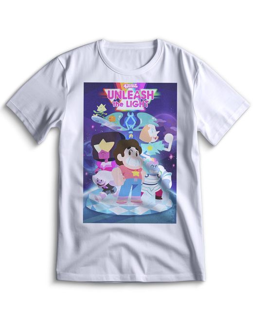 Top T-shirt Футболка Steven Universe Вселенная Стивена 0005 белая XL