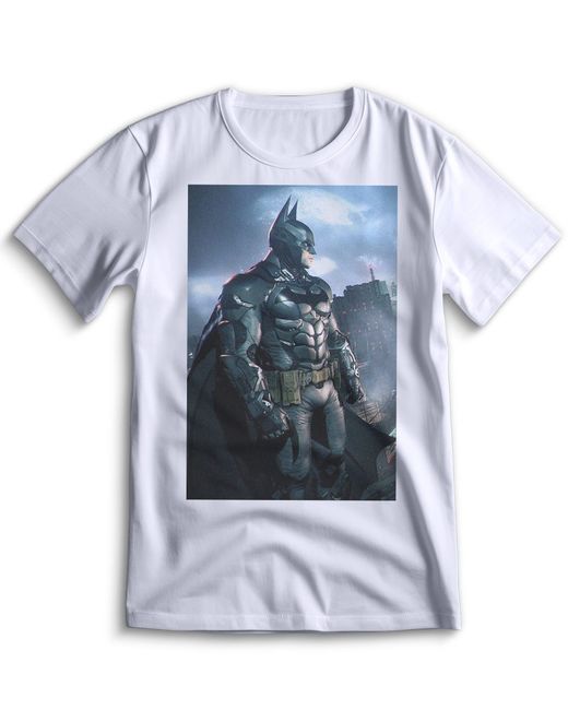 Top T-shirt Футболка Бетмен Рыцарь Аркхэма Batman Arkham Knight 0158 белая S