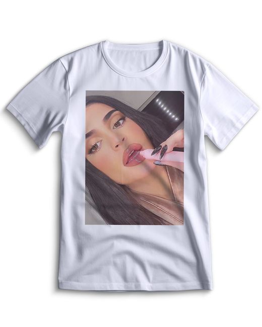 Top T-shirt Футболка Кайли Дженнер Kylie Jenner 0023 белая XS