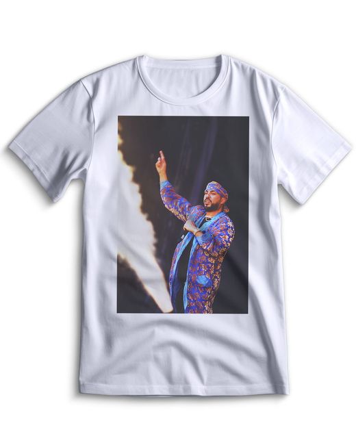 Top T-shirt Футболка Френк Монтана French Montana 0082 белая XL