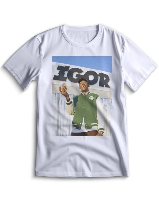 Top T-shirt Футболка Tyler the creator Тайлер Криэтер 0138 белая XS