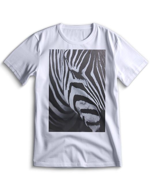 Top T-shirt Футболка зебра с зеброй 0027 3XS