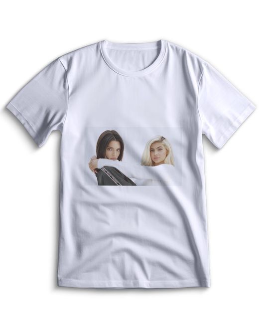 Top T-shirt Футболка Кайли Дженнер Kylie Jenner 0153 белая 3XS