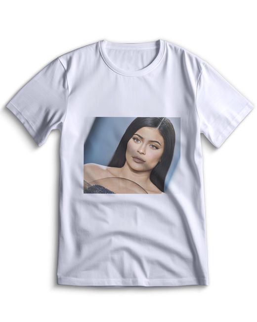 Top T-shirt Футболка Кайли Дженнер Kylie Jenner 0044 белая 3XS