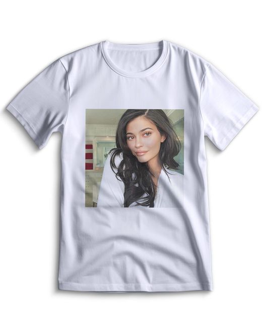 Top T-shirt Футболка Кайли Дженнер Kylie Jenner 0131 белая XXS