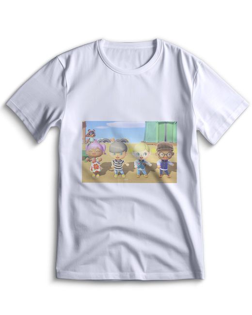 Top T-shirt Футболка Энимал Кроссинг Animal Crossing 0016 белая S