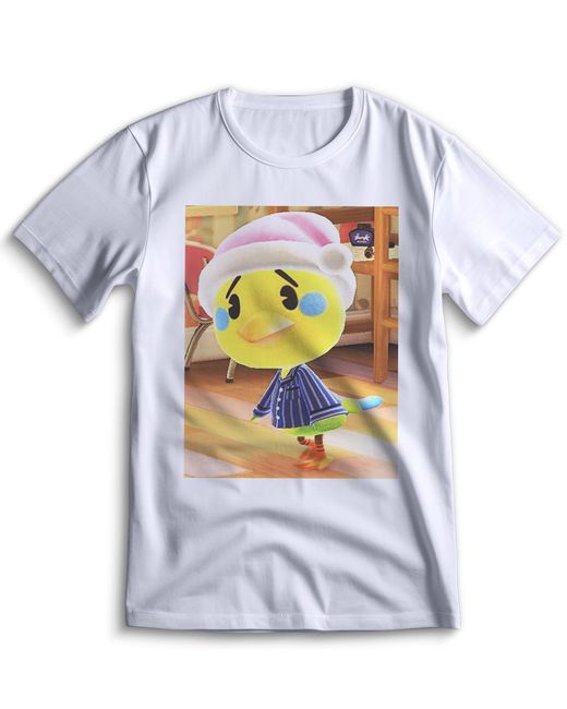 Top T-shirt Футболка Энимал Кроссинг Animal Crossing 0003 белая 3XS