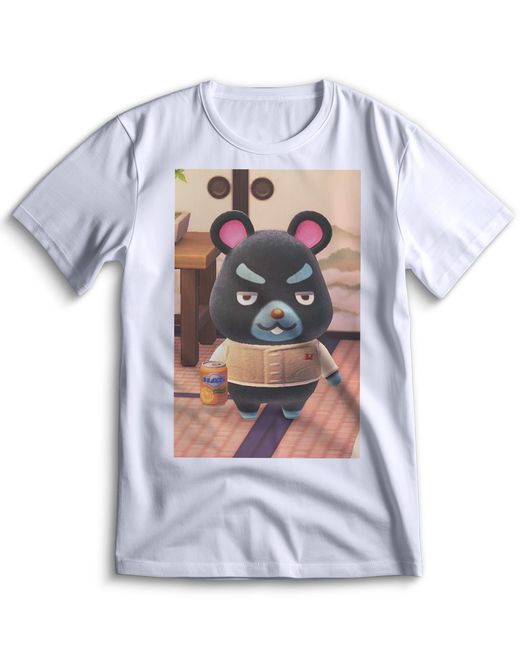 Top T-shirt Футболка Энимал Кроссинг Animal Crossing 0079 белая XL