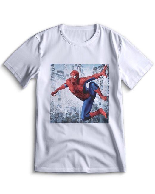 Top T-shirt Футболка человек паук 1994 Spider man Питер Паркер Паучок 0042 белая XS