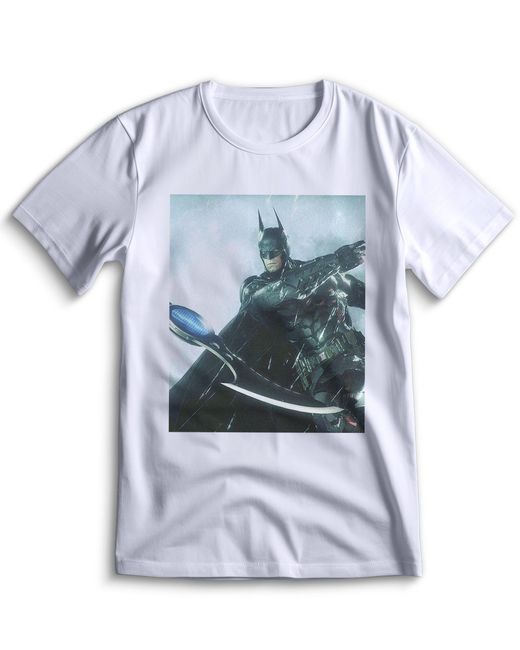 Top T-shirt Футболка Бетмен Рыцарь Аркхэма Batman Arkham Knight 0067 белая M