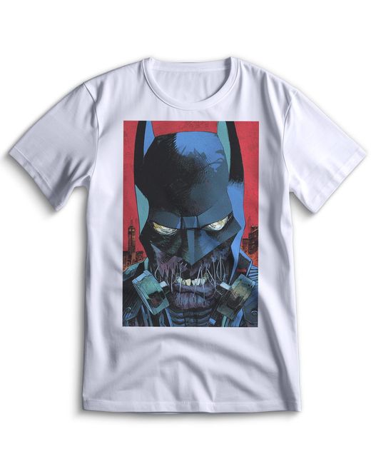 Top T-shirt Футболка Бетмен Рыцарь Аркхэма Batman Arkham Knight 0060 белая 3XS