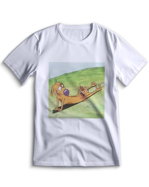 Top T-shirt Футболка Котопес 0032 белая XL