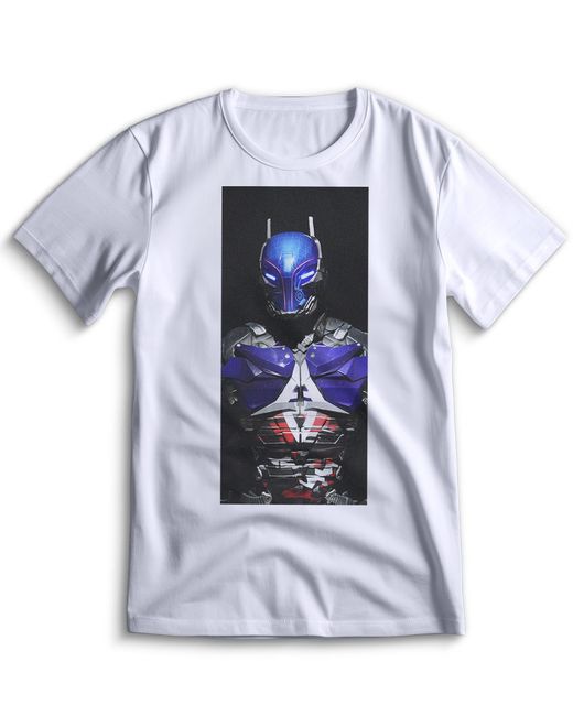 Top T-shirt Футболка Бетмен Рыцарь Аркхэма Batman Arkham Knight 0148 белая 3XS