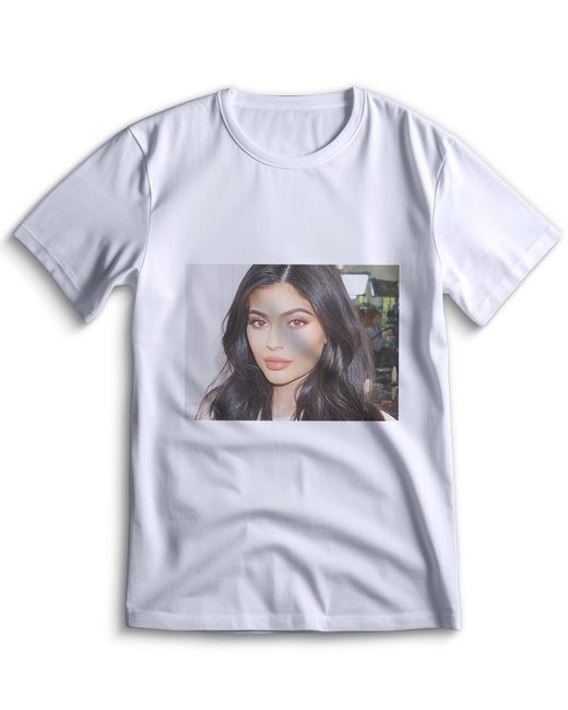 Top T-shirt Футболка Кайли Дженнер Kylie Jenner 0085 белая XL