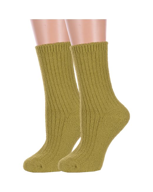 Hobby Line Комплект носков женских 2-Нжмп2280 зеленых 2 пары
