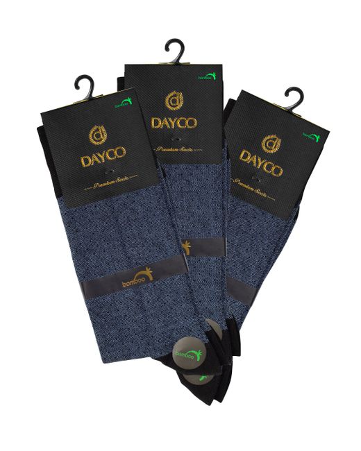 Dayco Комплект носков мужских 011 бамбукхлопок тёплые 3 синих пары